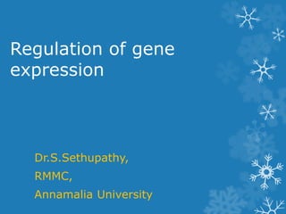 Regulation of Gene expression | PPTX | Chemistry | Science