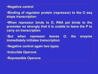 Gene regulation operon | PPT | Chemistry | Science