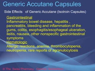 Accutane generic drugs