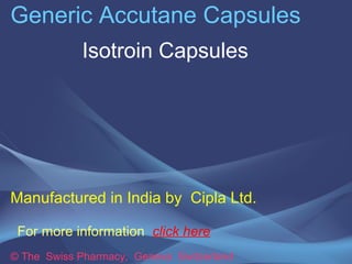 isotretinoin generic india
