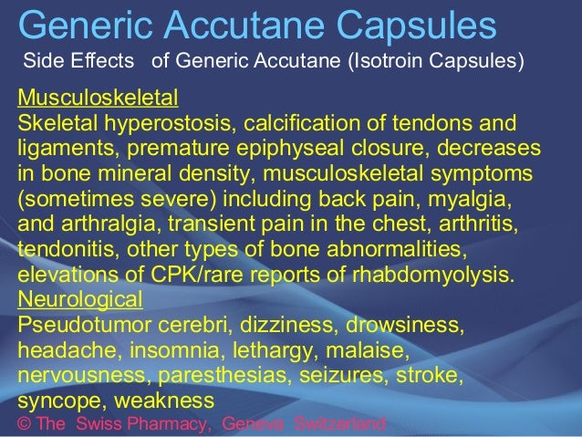 Isotretinoin Capsules Side Effects