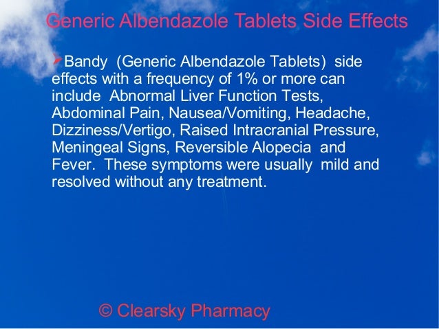 Albenza Side Effects