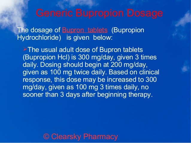 Bupron generic