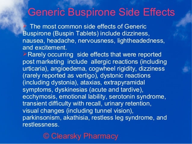 generic buspirone 15mg