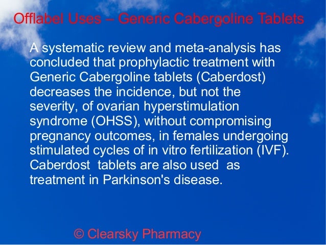 Cabgolin 0.25 mg tadalafil