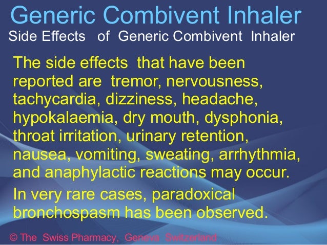 Combivent Generic Alternative