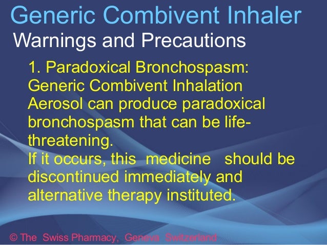 Combivent Generic Alternative