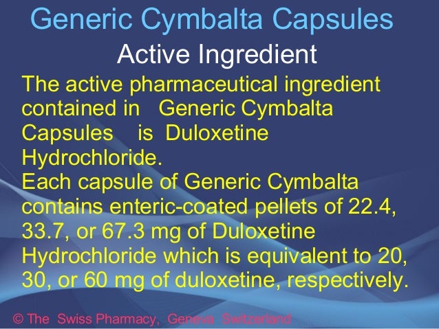 cymbalta is used to treat