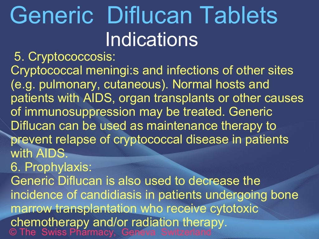 Generic Diflucan Tablets for Treatment of Fungal and Yeast Infections
