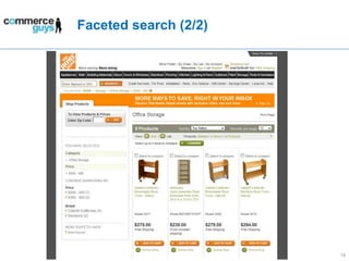 Faceted search (2/2)14