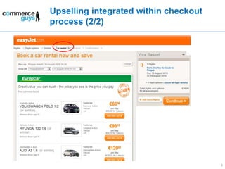 Upselling integrated within checkout process (2/2)8