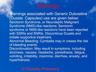 gabapentin and cymbalta serotonin syndrome