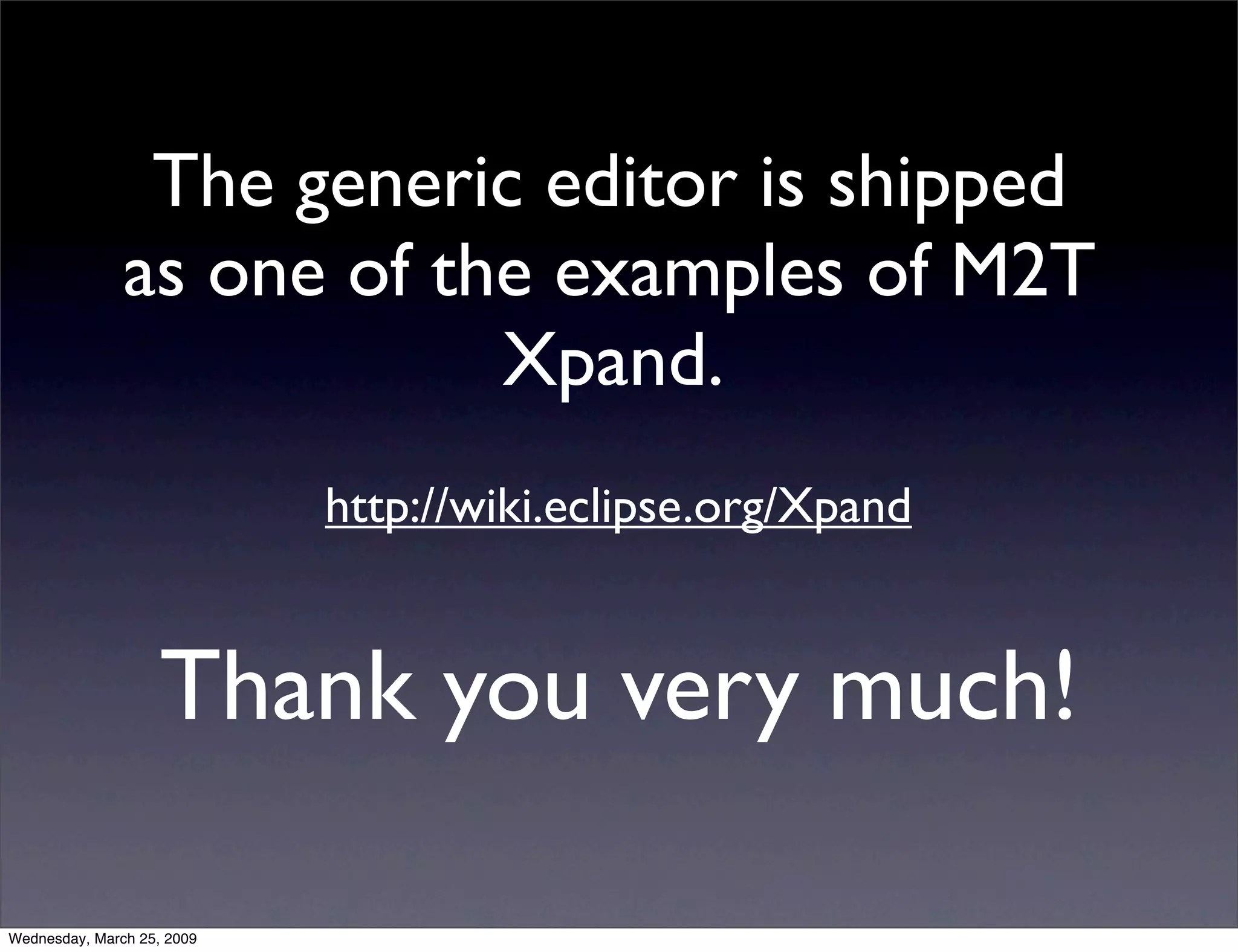 Generic Editor