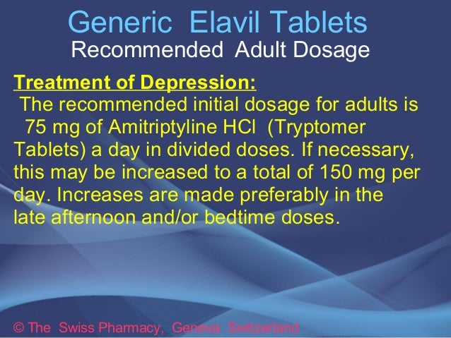 Elavil Dosage Pain