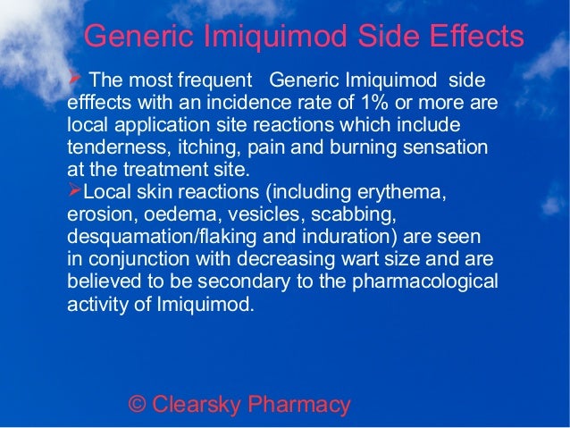 Imiquimod Side Effects Photos