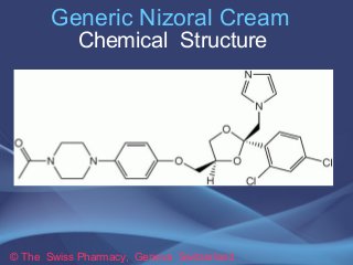 Generic Nizoral Cream 
Chemical Structure 
© The Swiss Pharmacy, Geneva Switzerland 
 