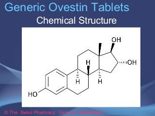 Generic Ovestin Tablets 
Chemical Structure 
© The Swiss Pharmacy, Geneva Switzerland 
 