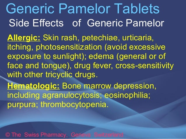 Nortriptyline Side Effects Nausea