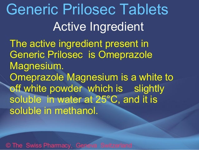 what is the active ingredient in prilosec