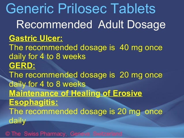 Prilosec Dosage For Gerd