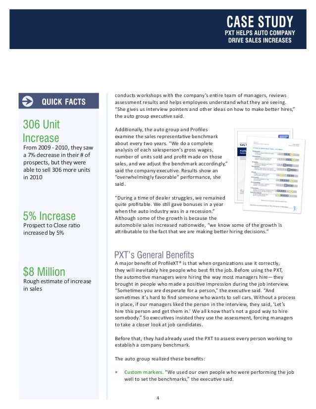 Profile XT helps auto company drive sales increasessbp