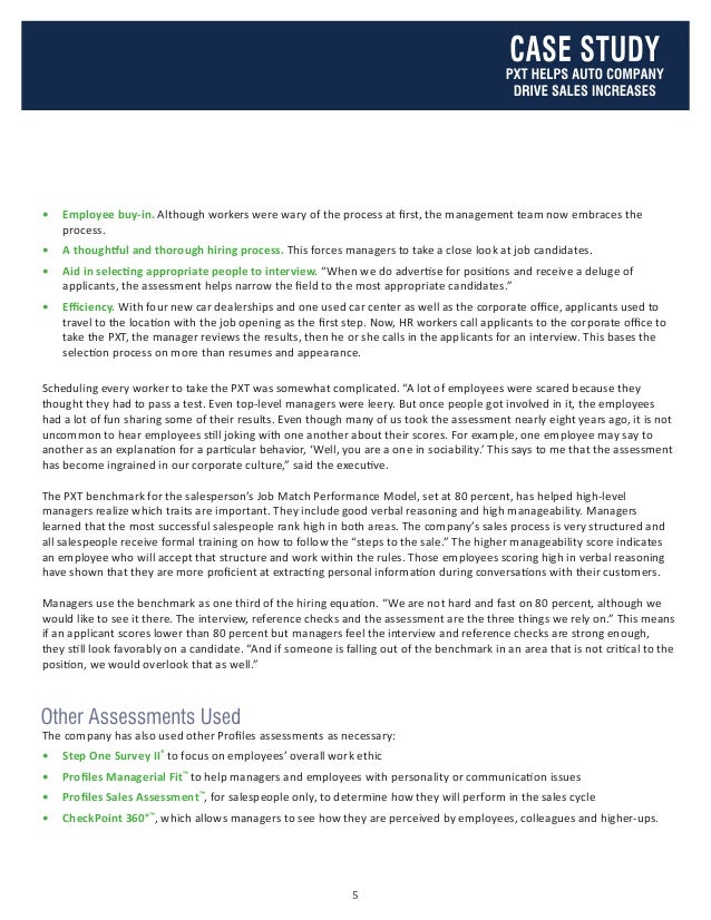 Profile XT helps auto company drive sales increasessbp