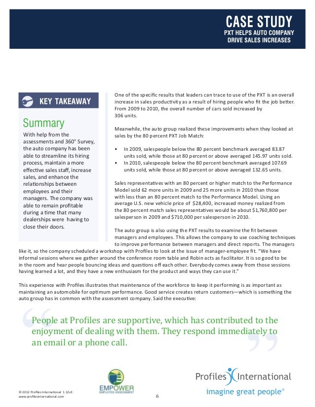 Profile XT helps auto company drive sales increasessbp