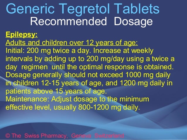 Generic Tegretol Tablets