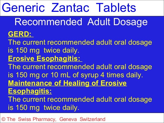 Zantac Dosage Adults