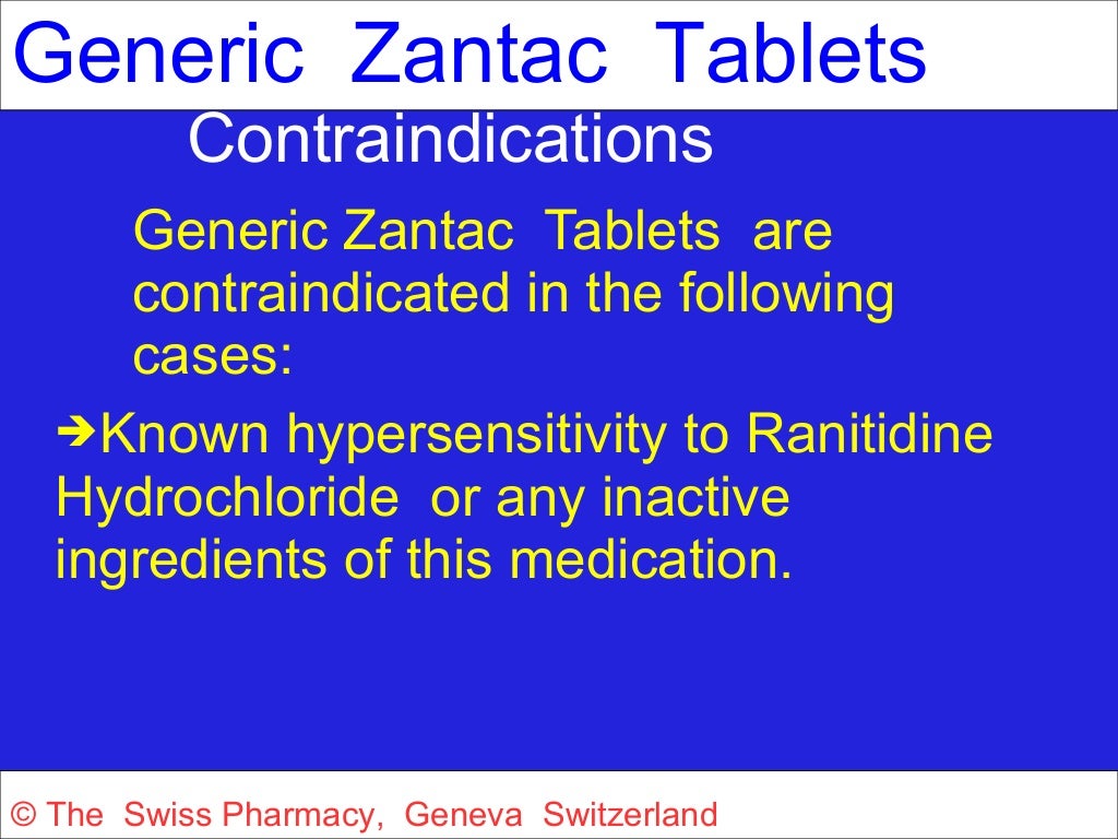 Generic Zantac for Treatment of Duodenal and Gastric Ulcers