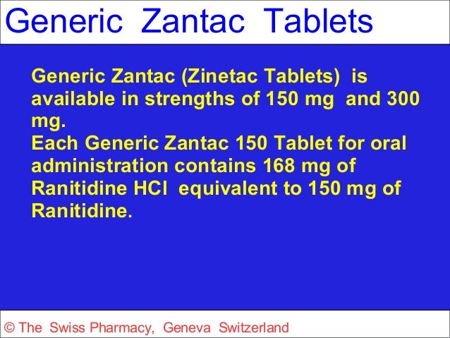 generic zantac treatment