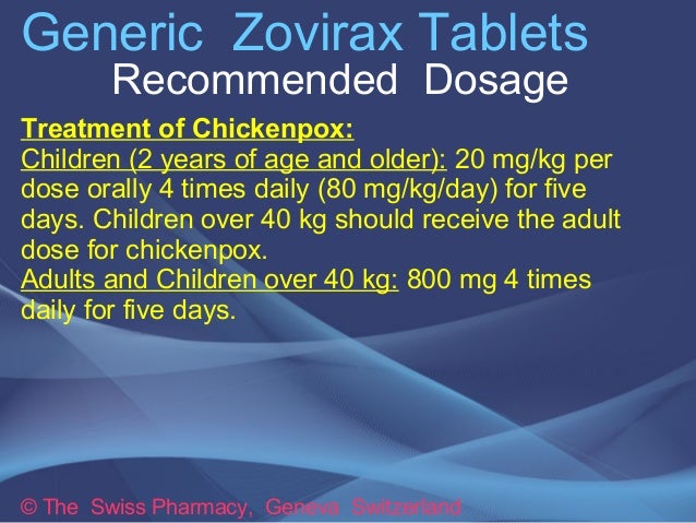 acyclovir 800 mg 5 times a day