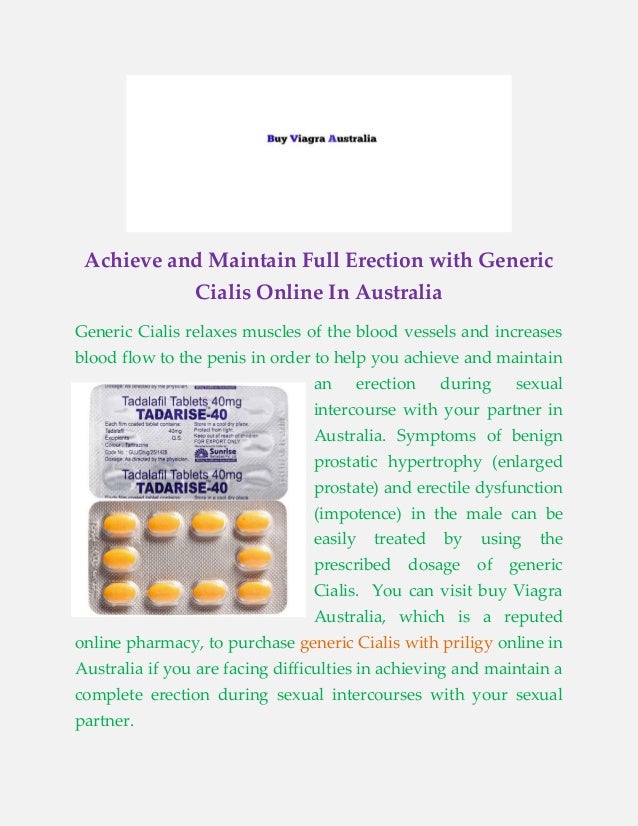 Order cialis australia