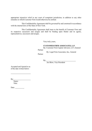 Generic Confidentiality Agreement | PDF