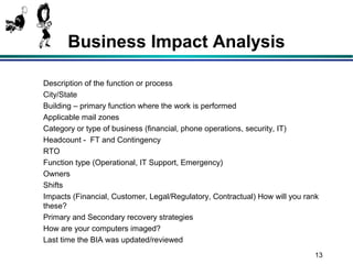 Continuity Planning 101 | PPT
