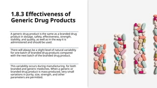 Generic Drug Development.pptx, Regulatory Science | PPTX