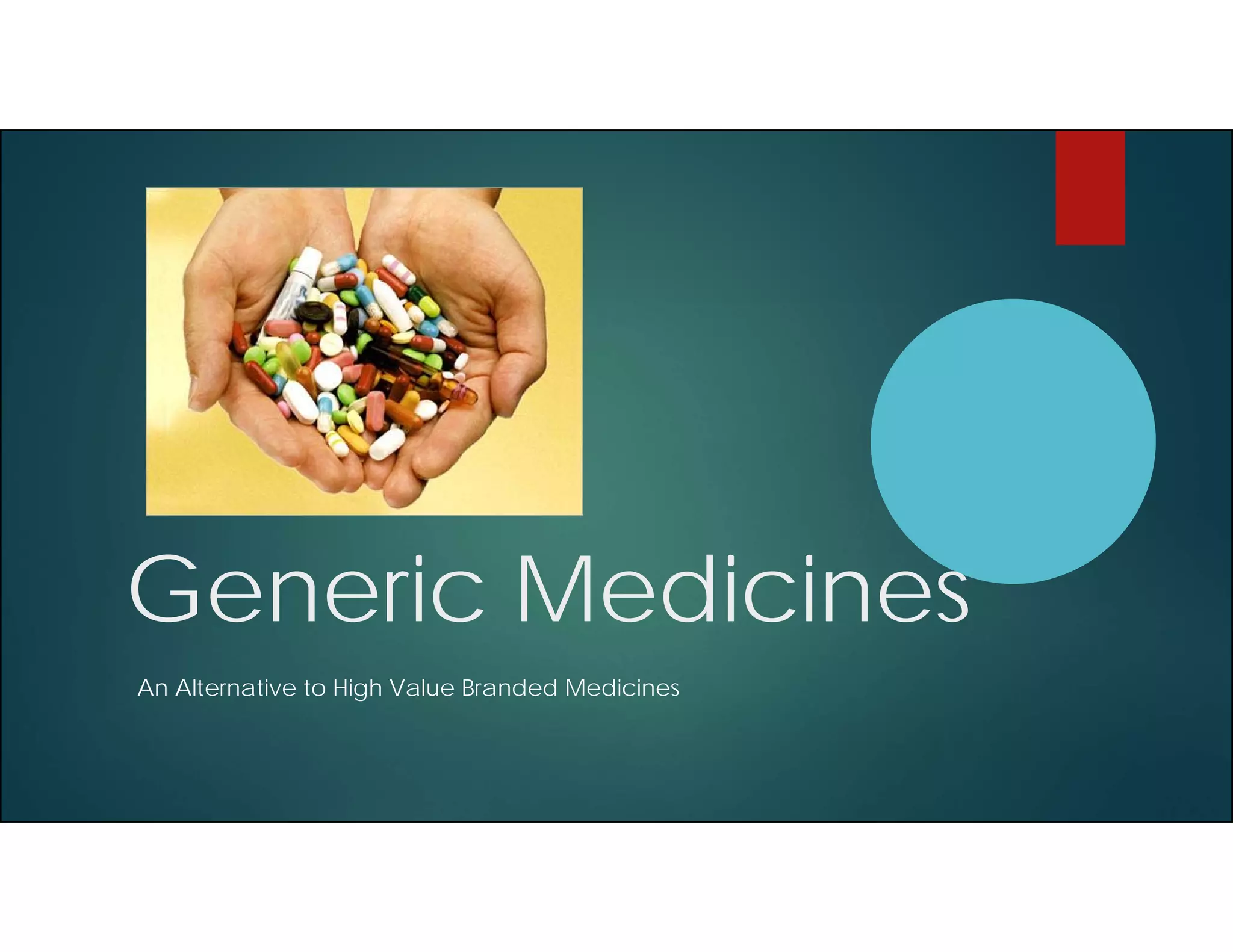 What are Generic medicines ???? | PDF