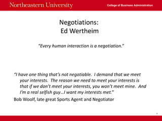 Negotiations:  Ed Wertheim ,[object Object],[object Object],[object Object]