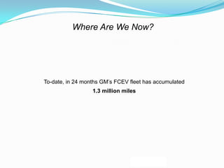 General Motors Fuel Cell Program | PPTX | Automotive Industry | Industries