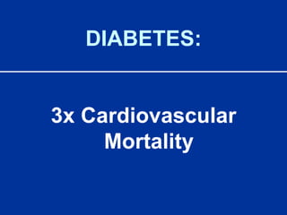 DIABETES:3x Cardiovascular Mortality