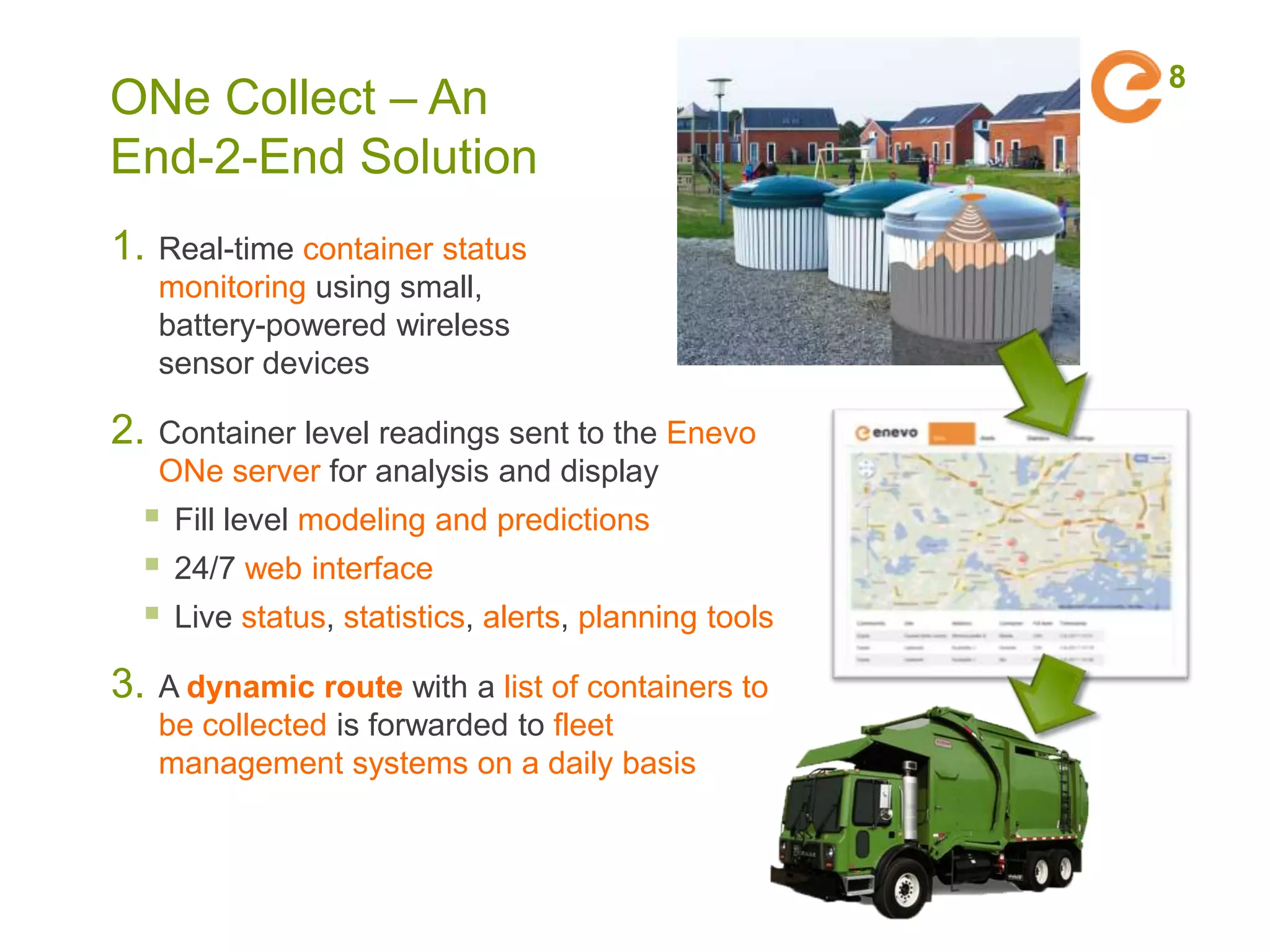 Enevo ONe Collect: Smart wireless fill level sensors | PPTX