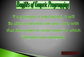 Generic Programming | PPTX