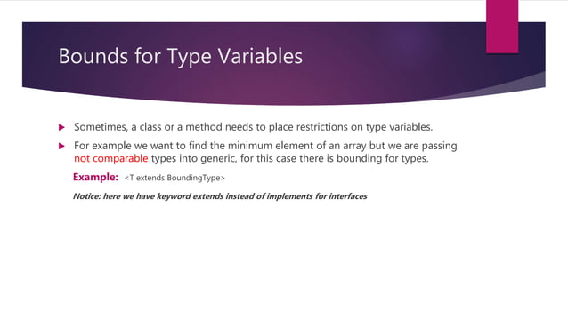 Generic Programming in java | PPTX