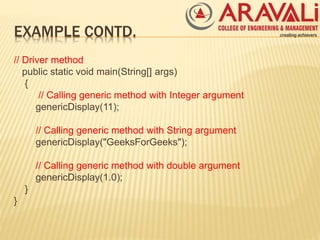 Generic programming in java | PPT