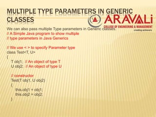 Generic programming in java | PPT