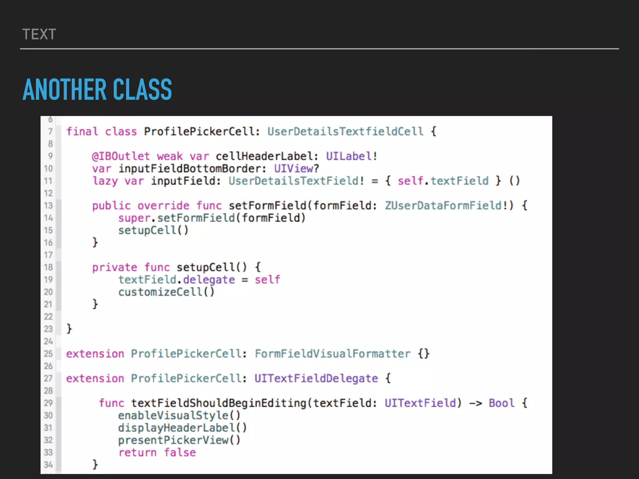 TEXT
ANOTHER CLASS
 