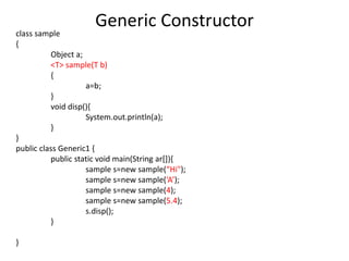 Generics | PPT