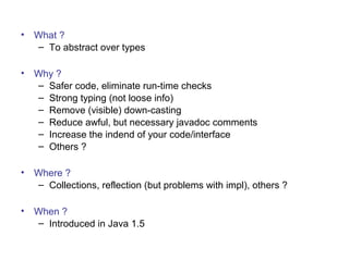 Java Generics for Dummies | PPT