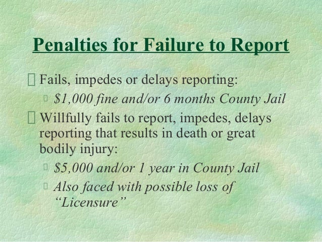 Mandatory Reporting Of Elder Abuse