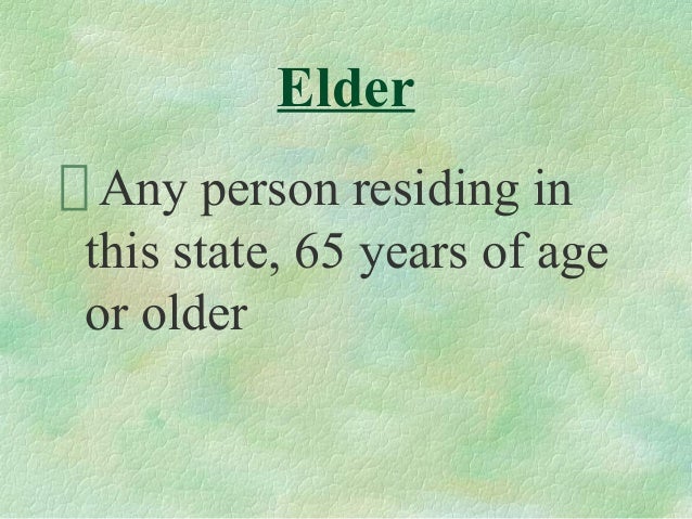 Mandatory Reporting Of Elder Abuse